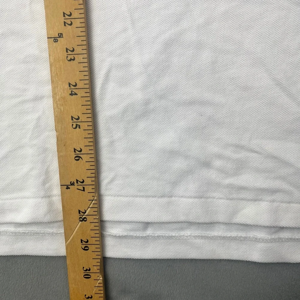 Polo Ralph Lauren Shirt Classic Fit Medium White Cotton NWT Flaws MSRP $118
